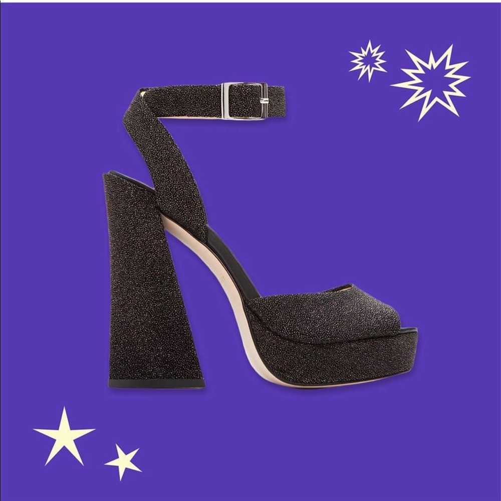 Illusion Sky High Block Chunky Heel Platform - Picture 3 of 7